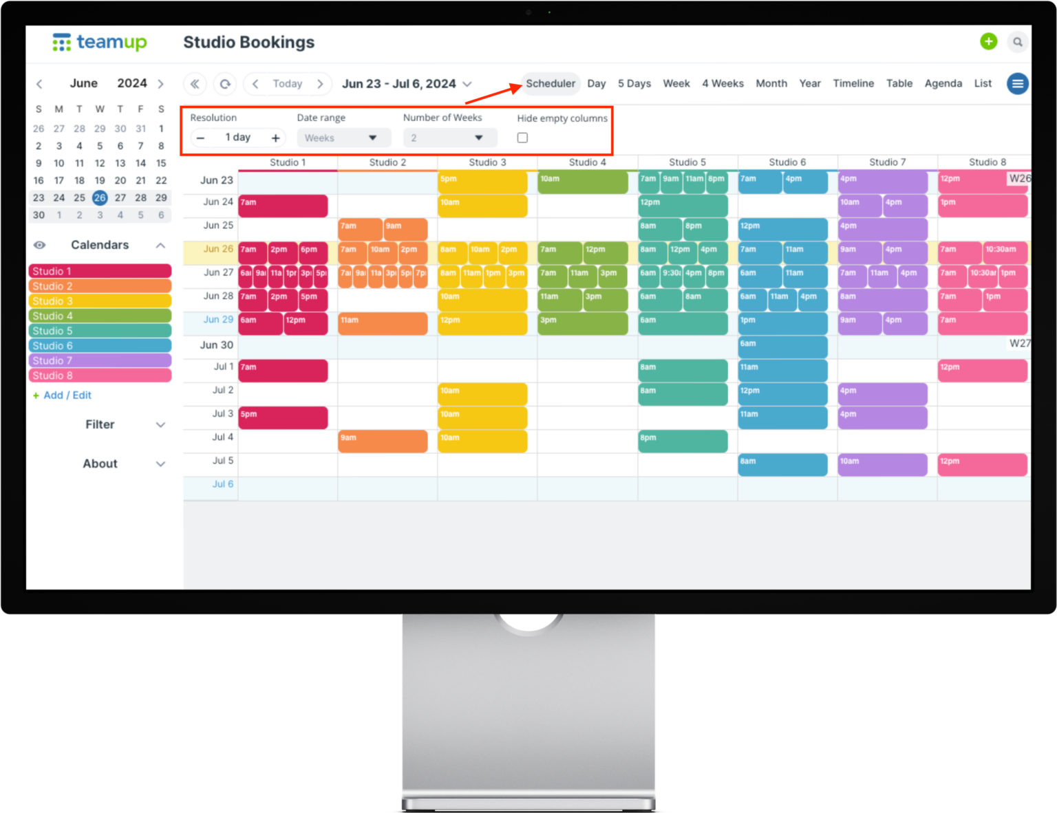 The Scheduler View