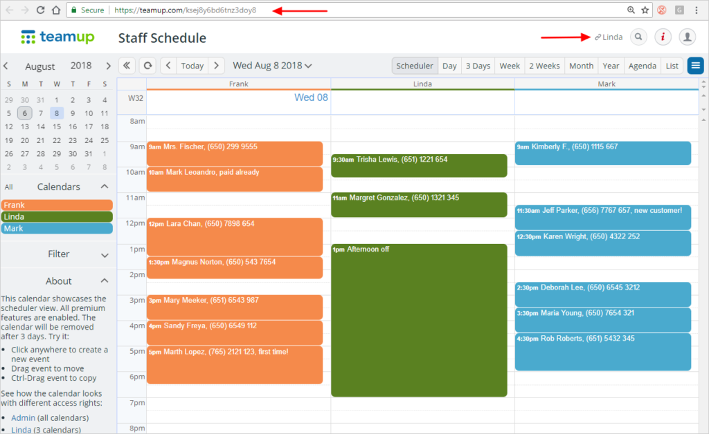 How to Share Selected Calendars with Custom Access via Shareable