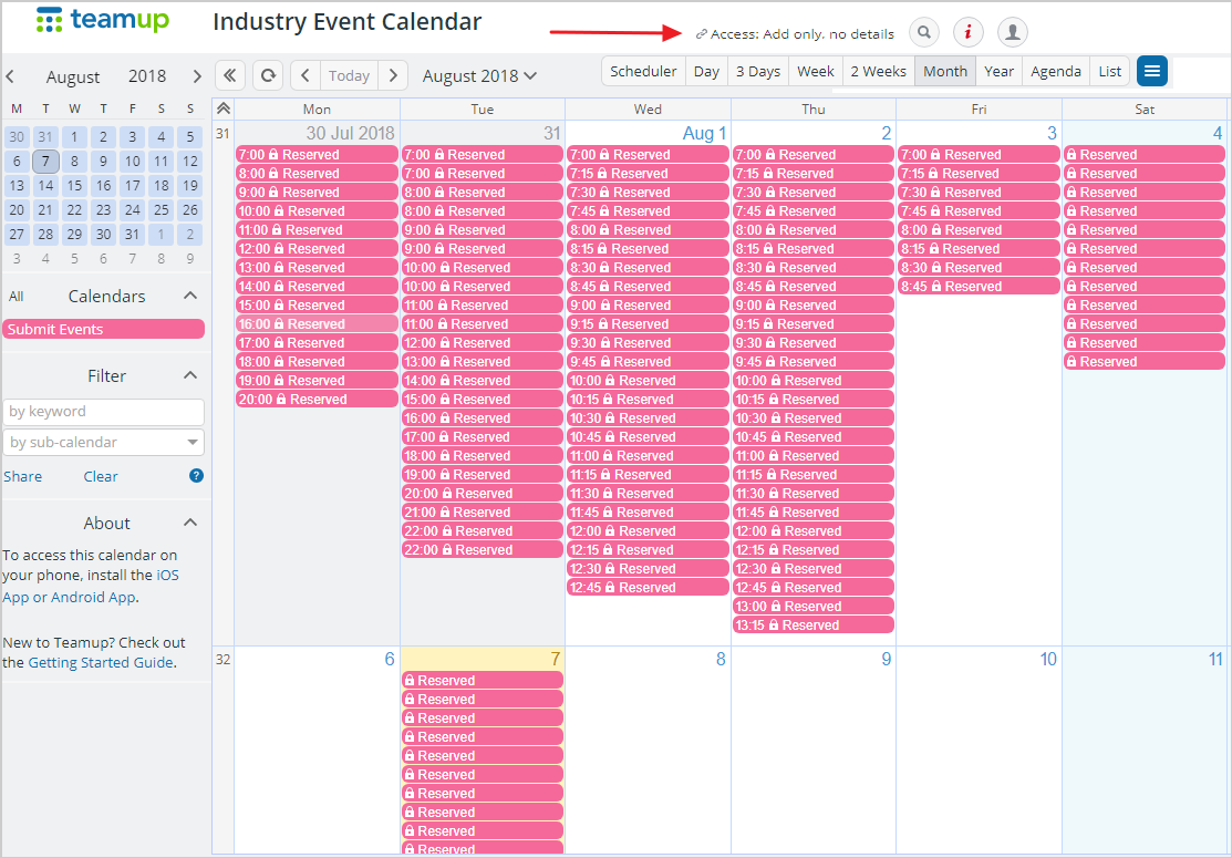 Calendar event add. Teamup Calendar. Календарь access добавить. Как добавить календарь в access. Сделать эвент календарь.