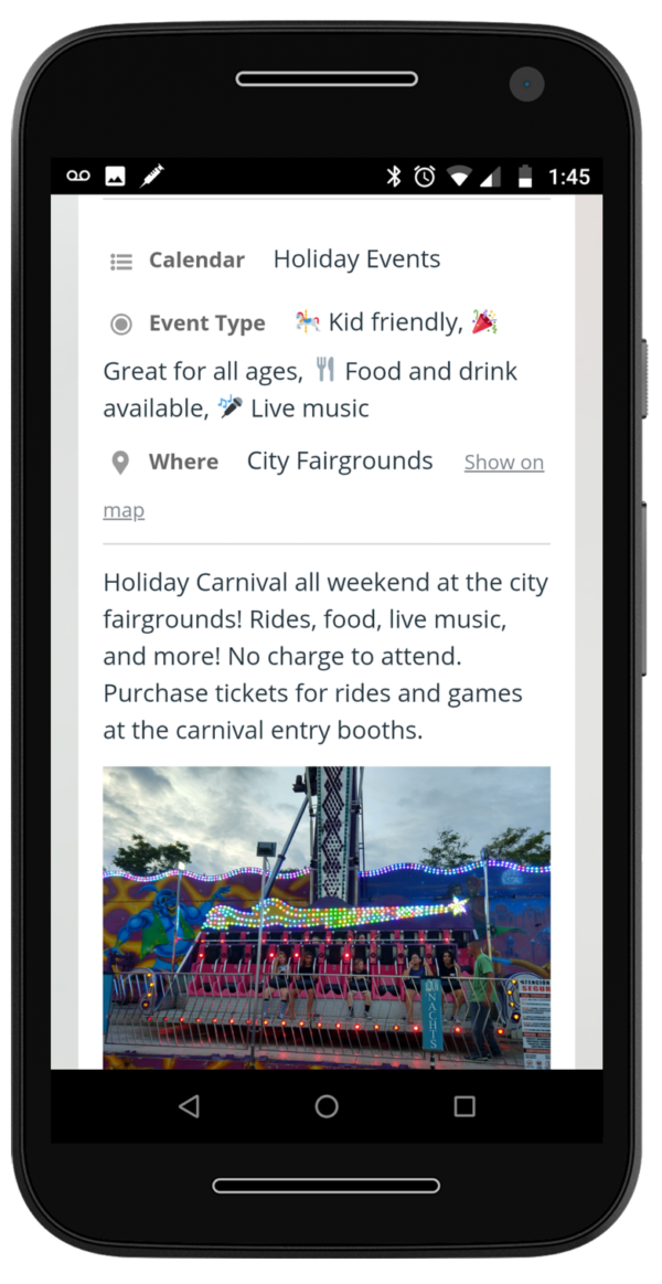 Event sharing options now available on Teamup mobile apps for Teamup Calendar