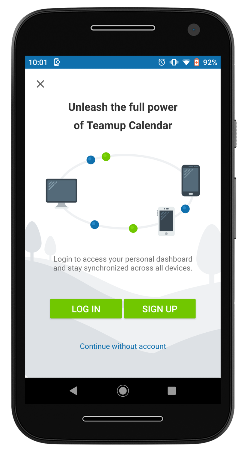 Using the Teamup Mobile App for Android