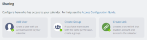 sharing Teamup Calendar via users, groups, or links