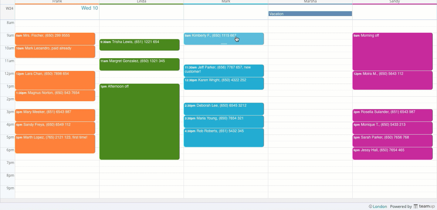 The Scheduler View