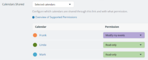modify-my-events access permission