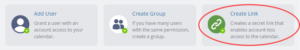 create a calendar link for sharing